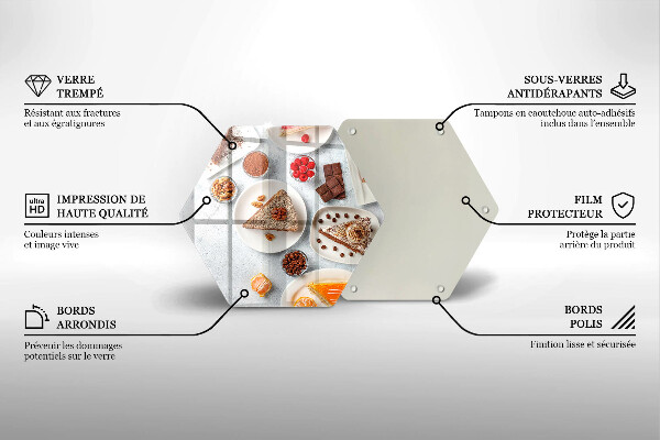 Tocător din sticlă Dulceața tortului