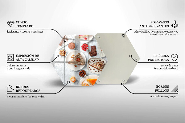 Tocător din sticlă Dulceața tortului