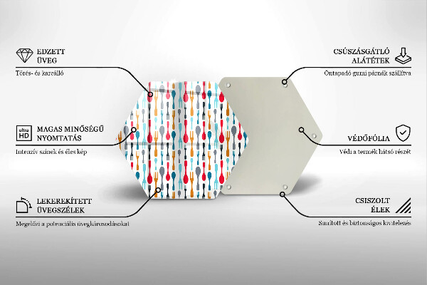 Tocător din sticlă Ilustrație cu lingură