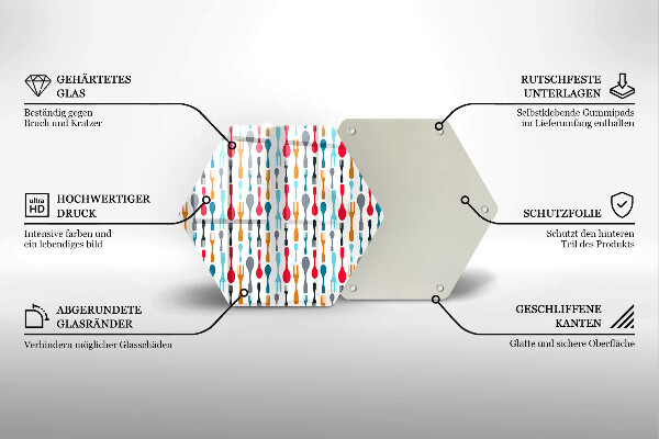 Tocător din sticlă Ilustrație cu lingură