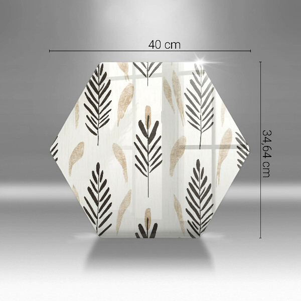 Tocător din sticlă Plante Boho