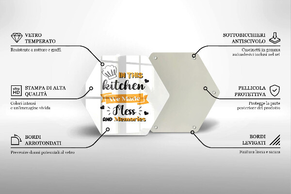 Tocător din sticlă In this kitchen we made mess and memories