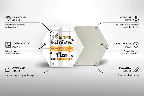 Tocător din sticlă In this kitchen we made mess and memories