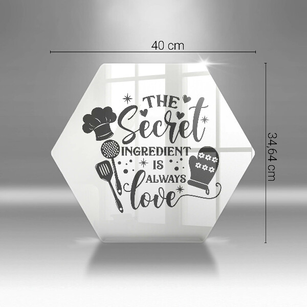 Tocător din sticlă Inscripție propoziție