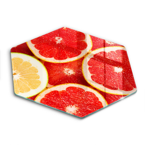 Tocător din sticlă Felii de grapefruit