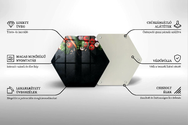 Tocător din sticlă Legume colorate