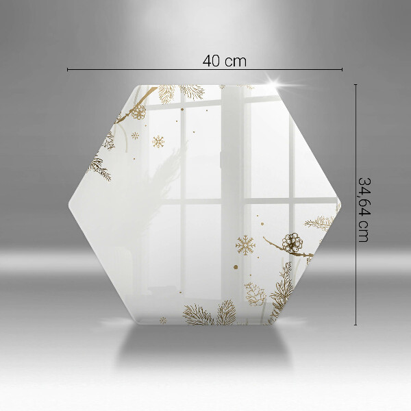 Tocător din sticlă Decoratiuni de iarna