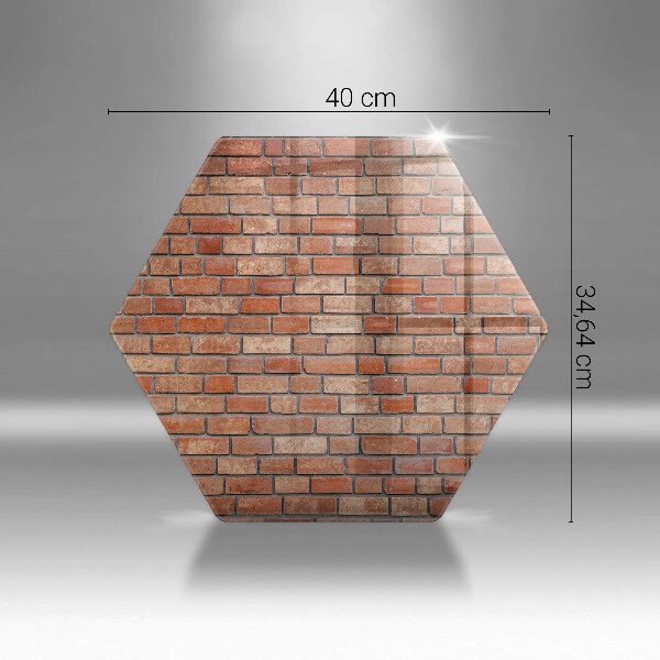 Tocător sticlă Perete de cărămidă