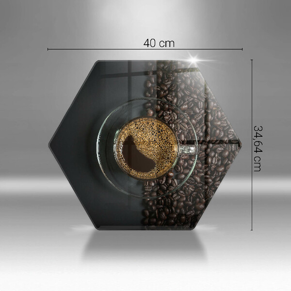 Tocător sticlă Cafea și fasole