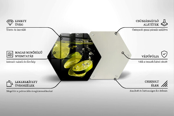 Tocător sticlă Tei în apă
