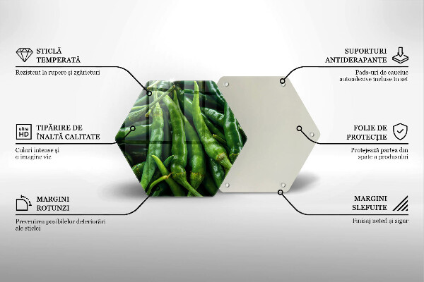 Tocător sticlă Păstăi de mazăre