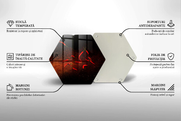 Tocător sticlă Ardei iute