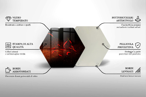 Tocător sticlă Ardei iute