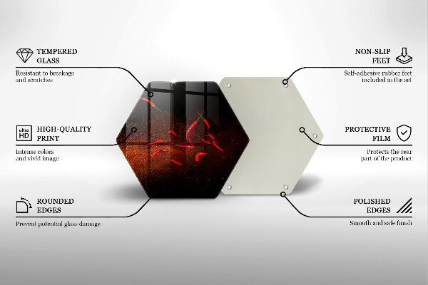 Tocător sticlă Ardei iute