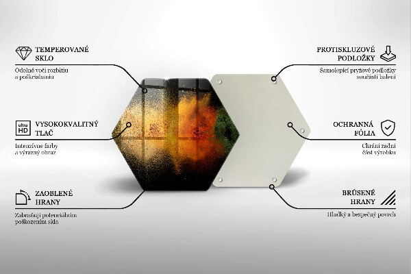 Tocător sticlă Condimente colorate
