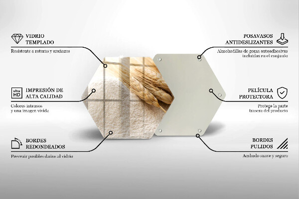 Tocător sticlă Făină și spice