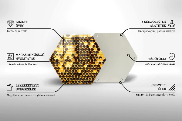 Tocător sticlă Fagure de miere