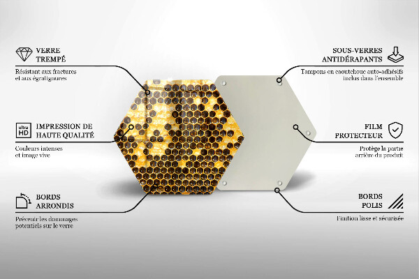 Tocător sticlă Fagure de miere
