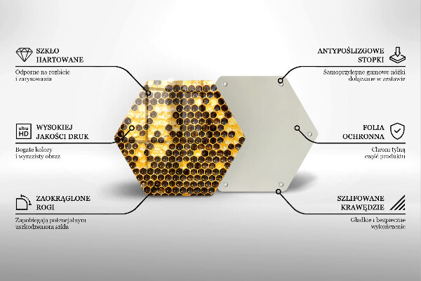 Tocător sticlă Fagure de miere