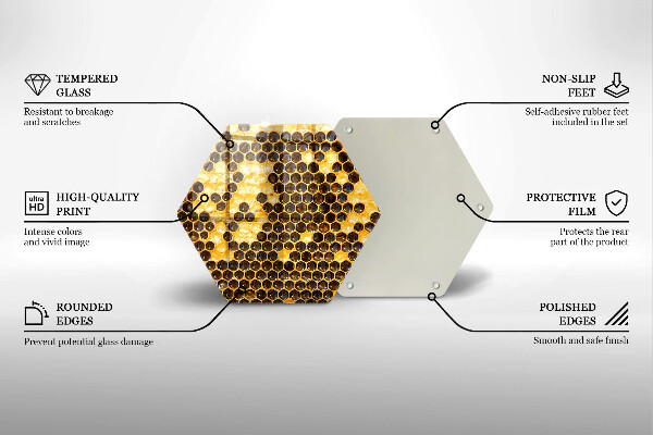 Tocător sticlă Fagure de miere