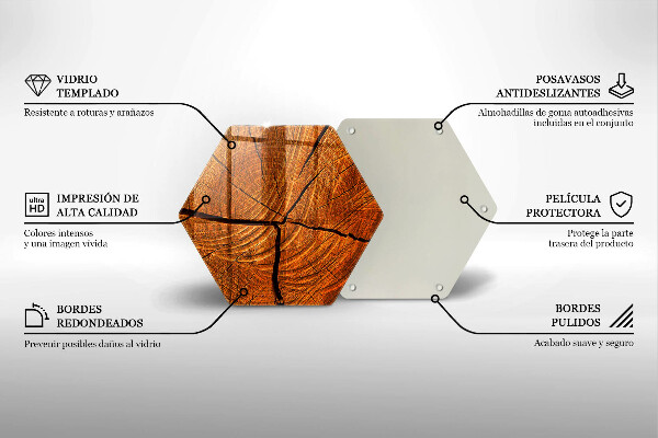 Tocător de bucătărie Structura trunchiului din lemn