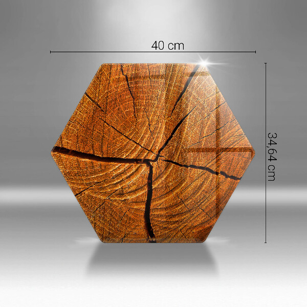 Tocător de bucătărie Structura trunchiului din lemn