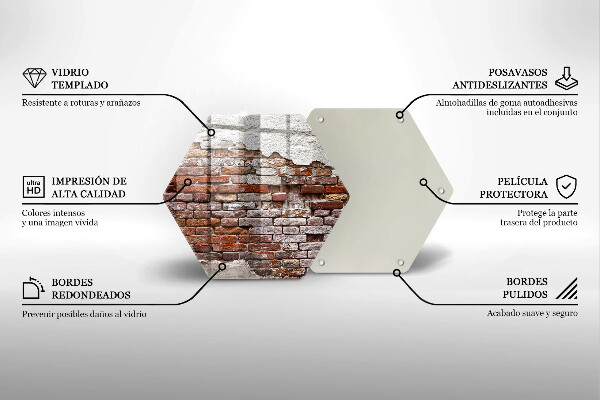 Tocător de bucătărie Zid vechi de cărămidă și beton