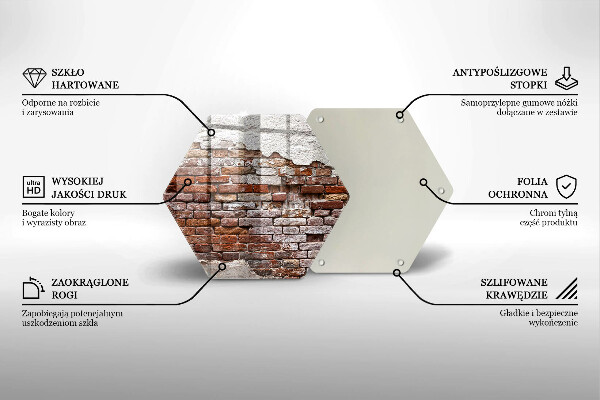 Tocător de bucătărie Zid vechi de cărămidă și beton