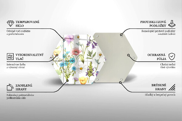 Tocător de bucătărie Ilustrație cu flori
