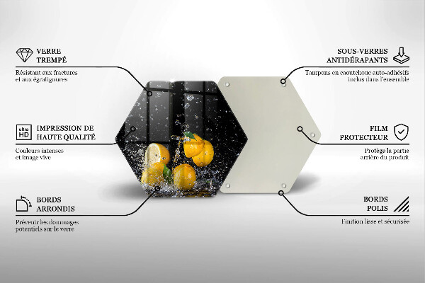 Tocător de bucătărie Fructe suculente de lămâie