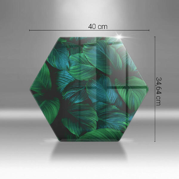 Tocător sticlă Frunzele junglei