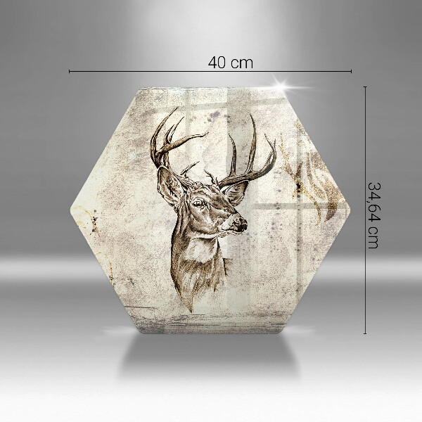 Tocător de bucătărie Ilustrație de animale de cerb