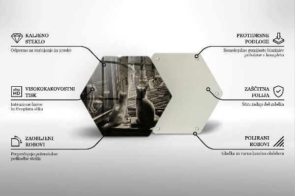 Tocător de bucătărie Orașul pisicilor și fereastra