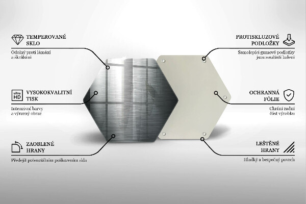 Tocător de bucătărie Textura metalică