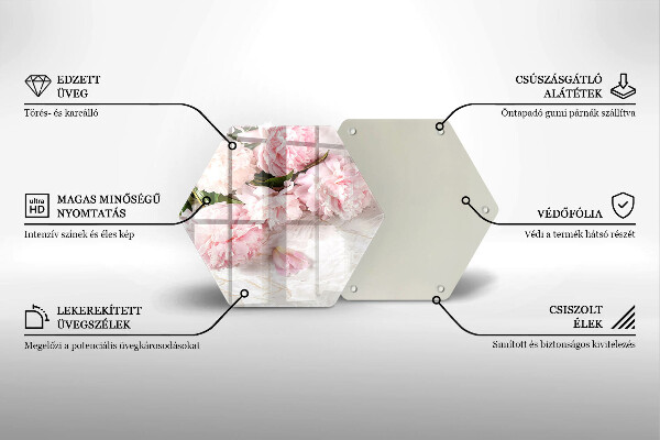 Tocător de bucătărie Flori delicate de trandafiri