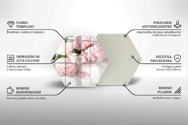 Tocător de bucătărie Flori delicate de trandafiri