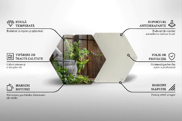 Tocător de bucătărie Plantează ierburi și lemn