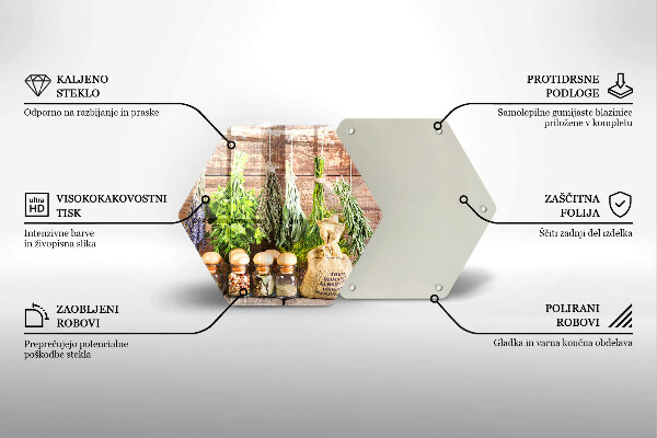 Tocător de bucătărie Ierburi condimente și lemn