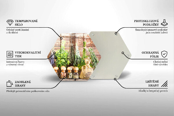 Tocător de bucătărie Ierburi condimente și lemn