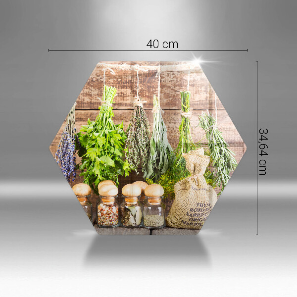 Tocător de bucătărie Ierburi condimente și lemn