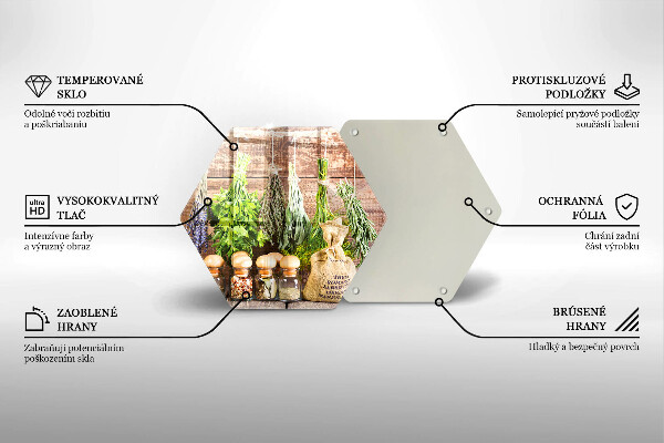 Tocător de bucătărie Ierburi condimente și lemn