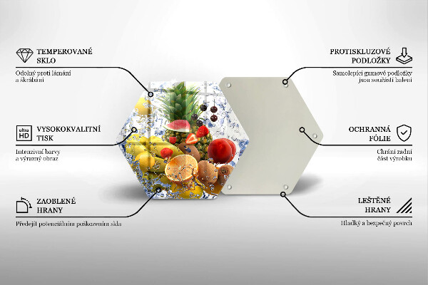 Tocător de bucătărie Fructe suculente și apă