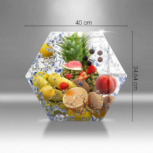 Tocător de bucătărie Fructe suculente și apă