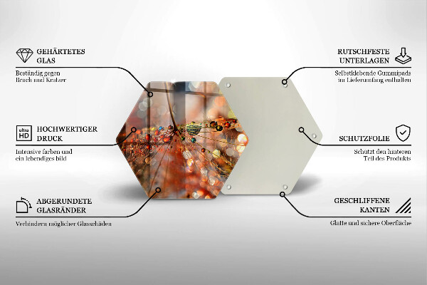 Tocător de bucătărie Păpădie umedă