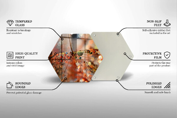 Tocător de bucătărie Păpădie umedă