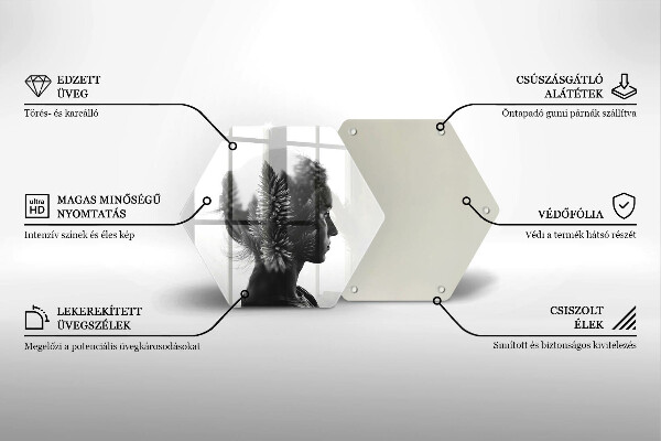 Tocător de bucătărie Femeie și pădure