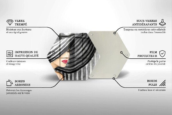 Tocător de bucătărie Femeie cu pălărie