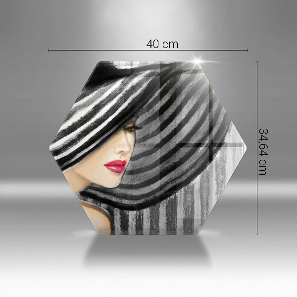 Tocător de bucătărie Femeie cu pălărie