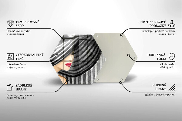 Tocător de bucătărie Femeie cu pălărie