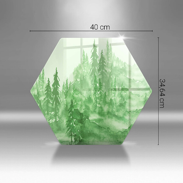 Tocător de bucătărie Pădure pictată